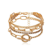 Load image into Gallery viewer, Bohemian Geometric Crystal Multi Layer Bracelets Bangles Charm Adjustable Lasso Bracelet Set For Women Luxury  Jewelry Gifts

