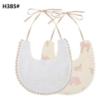 Load image into Gallery viewer, Infant Baby Bib Kid Toddler Dinner Feeding Tassel Double-side Cotton Linen Burp Cloths Saliva Towel For Baby
