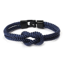 Load image into Gallery viewer, Modern Elegant Multi-Layer Concentric New Knot Braided Nylon Rope Men Anchor Amazing Bracelet Charm Couple Bracelets For Women Navy Jewelry Friendship
