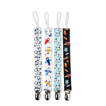 Load image into Gallery viewer, 4PCS/SET Infant Pacifier Clips Holder Clip Nursing Teether Clip Nipple Holder Baby Pacifier Clip Soother Holder for Pacifier for Kids and Baby
