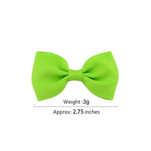 Load image into Gallery viewer, Colorful Mini Bow Tie Hair Clip Small Sweet Solid Ribbon Bow Safety Hair Clips Hairpins Baby Girl Hair Accessories
