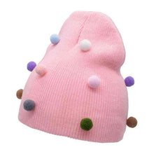 Load image into Gallery viewer, Modern Trend Big Bows Knitted Baby Girl Hat Cap Warm Kids baby winter Hat For Girls
