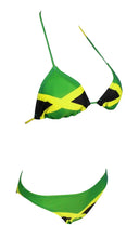 Load image into Gallery viewer, Women&#39;s Fashion Caribbean Jamaica Flag Bikini Swimsuit Swimwear
