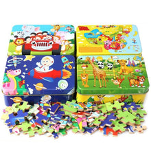 Load image into Gallery viewer, New 60 Pieces Wooden Puzzle Kids Toy Cartoon Animal Wooden Puzzles Child Early Educational Learning Toys for Christmas Gift

