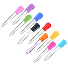 Load image into Gallery viewer, 6/10 Pcs Baby Dropper Medicine Feeder Child Medicine Device Silicone Pipette Liquid Food Dropper Infant Utensils Color Random
