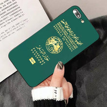 Load image into Gallery viewer, Fashion Passport Phone Case For Iphone 13 8 7 6 6s Plus X 5s Se 2020 Xr 11 12 Pro Xs Max Soft Cover Silicone Bumper Case
