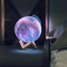 Load image into Gallery viewer, STEVVEX  New3D Print Star Moon Colorful Lamp  With Change Touch Option Home Decor Creative Gift Usb Led Night Light Galaxy Lamp Birthday Gift Lamp
