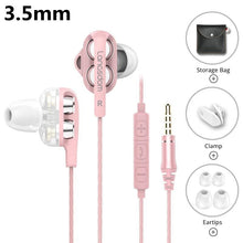 Load image into Gallery viewer, STEVVEX Wired Earphone Headphones with Microphone Dual Driver Phone Earphones Type C Ear phones
