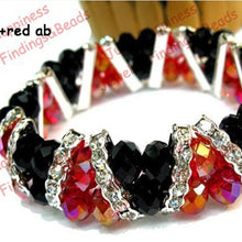 Load image into Gallery viewer, Fashion Handmade FACETED CRYSTAL GLASS ELASTIC Women&#39;s Beads Jewelry Bracelet gcb1040
