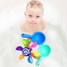 Load image into Gallery viewer, Baby Bath Toys Kids Bathroom Bathtub Bathing Toy Scoop Water Windmill Waterwheel Kids fun
