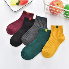 Load image into Gallery viewer, 5 Pairs Baby Boys Winter Socks Cartoon Bear Kids Spring Autumn Cotton Breathable For Kids
