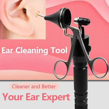Load image into Gallery viewer, Ear Pick Endoscope Earwax Remover Hartmann Micro Alligator Crocodile Forceps Earpick Nose Operational Cleaner Clip Tweezers Set
