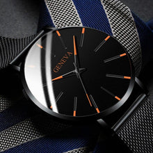 Load image into Gallery viewer, Minimalist Men's Fashion Ultra Thin Watch Simple Men Business Stainless Steel Mesh Belt Quartz Watch Relogio Masculino
