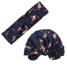 Load image into Gallery viewer, Modern Mom&amp;Baby Turban Mother Baby Hat Headbands Mom Daughter Bow Knot Caps Print Solid Parent-Child Hair Accessories
