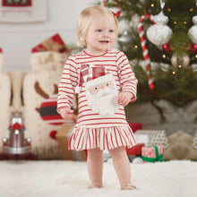 Load image into Gallery viewer, Baby Girls Long Sleeve Stripe  Christmas   Outfits Dress For Girls Clothes Unique Design Excellent Look
