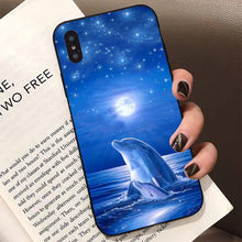 Load image into Gallery viewer, Animal Cute Dolphin Phone Case For Iphone 11 12 13 Mini Pro Xs Max 8 7 6 6s Plus X 5s Se 2020 Xr Case Soft Tpu Cover Flexible Ultra Slim Anti-scratch Cover
