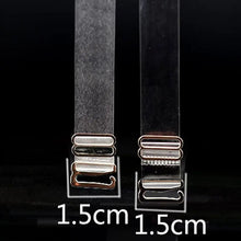 Load image into Gallery viewer, 1Pairs=2Pcs Metal Buckle Bra Straps Belt Women&#39;s Elastic Transparent Silicone Bra Straps Adjustable Intimates Accessories
