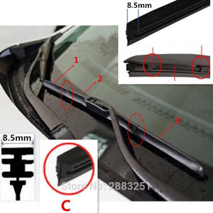 Free shipping Car Windshield Wiper Blade Insert Rubber strip(Refill) for BUICK ENCORE LACROSSE EXCELLE ENVISION car accessories