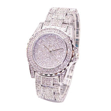 Load image into Gallery viewer, Fashion Watch Women Luxury  Round Quartz Watch Wrist Watches for Women Shiny Gold Sliver Watches  Wrist Watch For Ladies Gift
