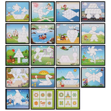 Load image into Gallery viewer, 250pcs Wooden Geometric Clever Board Puzzle 3D Board Toy Baby Early Educational Learning Toys for Children Game (Multicolor)
