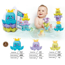 Load image into Gallery viewer, Kids Ocean Life Octopus Stacking Cups Bath Toy Children Play Educational Cute Cartoon Bathroom Toys
