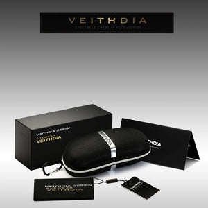 VEITHDIA Men Polarized Sunglasses Aluminum Magnesium Sun Glasses Driving Glasses Rectangle Shades For Men Oculos masculino Male