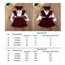 Load image into Gallery viewer, Newborn Baby Girl Floral Romper Jumpsuit Skirts Clothes Set Outfit Headband Cute Design Perfect Gift
