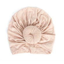 Load image into Gallery viewer, Newborn Toddler Kids Turban Cotton Beanie Hat Winter Cap Knot Solid Soft Sleeping Caps For Kids
