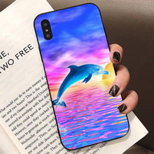 Load image into Gallery viewer, Animal Cute Dolphin Phone Case For Iphone 11 12 13 Mini Pro Xs Max 8 7 6 6s Plus X 5s Se 2020 Xr Case Soft Tpu Cover Flexible Ultra Slim Anti-scratch Cover
