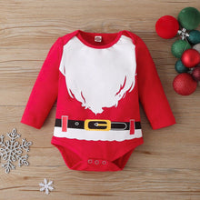Load image into Gallery viewer, Christmas Baby Set Unisex 3PCS Cotton Bodysuits Pants Hat Full Sleeve Print Baby Clothes For Christmas For Girls And Girls
