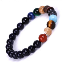 Load image into Gallery viewer, Galaxy Solar System Bracelet Universe Nine Planets Natural Stone Stars Earth Moon Bracelet For Women Man Fashion Jewelry
