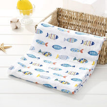Load image into Gallery viewer, Muslin Cotton Diaper Baby Blankets Newborn Swaddle Blanket Infant Multi Purpose Bath Towel
