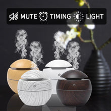 Load image into Gallery viewer, Mini USB Aroma Essential Oil Diffuser Ultrasonic Air Humidifier Mist Maker Aroma  7 Color LED Light Home Office
