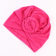 Load image into Gallery viewer, Modern Cotton Hat Handmade Baby Girls Turban Hats Twist Knot Women Caps For Mom And Daughter In Elegant Design
