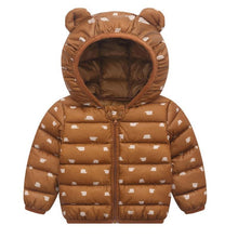 Load image into Gallery viewer, Modern Designer New Winter Baby Outerwear Hooded Printed Cotton Padded Jacket and Coats For Babies and Girls Kids
