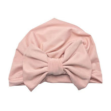 Load image into Gallery viewer, Luxury Modern Baby Headband Hat Bowknot Print Cotton Stretchy Turban Headband Infant Head Wrap Beanie Hat  For Babies and Kids
