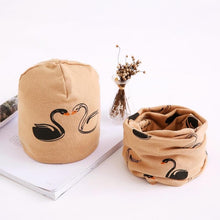 Load image into Gallery viewer, Star Print Cotton Hat And Scarf  Baby Beanie Kids Caps Children's Accessories For Boys and Girls
