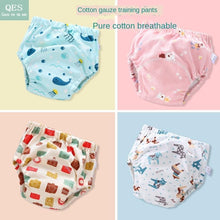 Load image into Gallery viewer, Baby Training Pants Cloth Diapers Washable 6 Layers Gauze Cover Breathable Spring Reusable Newborn Diaper Nappies For Baby and Kids
