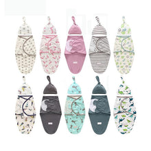 Load image into Gallery viewer, Baby Swaddle Blanket With Cap For Newborn Wrap Cotton Swaddling Bag Baby Envelope Sleep sack  Blanket .
