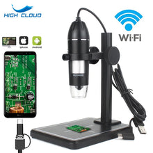 Load image into Gallery viewer, Professional USB Digital Microscope 1000X 1600X 8 LEDs 2MP Electronic Microscope Endoscope Zoom Camera Magnifier+ Lift Stand
