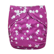 Load image into Gallery viewer, Modern Printed Bamboo Charcoal Inner Pocket Diaper For Baby Reusable Cloth Diaper Nappies With Double Leg Gusset In Modern Printed Design For Baby and Kids
