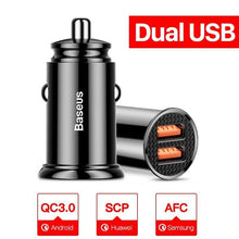 Load image into Gallery viewer, USB Car Charger Quick Charge 4.0 3.0 QC4.0 QC3.0 QC SCP 5A Type C PD Fast Car Chargers
