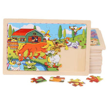 Load image into Gallery viewer, 24 Slice Wood Puzzles Children Adults Vehicle Puzzles Wooden Toys Learning Education Environmental Assemble Educational Games For Kids and Babies
