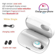 Load image into Gallery viewer, STEVVEX 3500mAh LED Bluetooth Wireless Earphones Headphones Earbuds TWS Touch Control Sport Headset Noise Cancel Earphone Headphone
