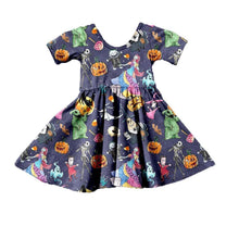 Load image into Gallery viewer, Baby Girls Children Cotton Short Sleeve Casual  Dress Unique Design Perfect Gift For Her
