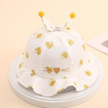 Load image into Gallery viewer, Baby Sun Hat Heart Print Baby Boy/Girl Hat Outdoor Kids Bucket Hat Children Hat Baby Beach Caps Beanie For Girls
