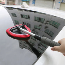 Load image into Gallery viewer, Window Scraping Mist Eliminator Microfiber Car Window Cleaner Telescopic Window Glass Cleaner Car Windshield Cleaning Brush
