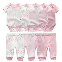 Load image into Gallery viewer, Solid Bodysuits Pants Baby Boy Clothes Clothing Sets 0-12M  Unisex Newborn Baby Pajamas Romper Jumpsuit For Boys and Girls Kids

