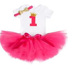 Load image into Gallery viewer, New Trend Dress For Baby Girls First 1st Birthday Baby Clothing Toddler Summer Clothes For Birthday Party
