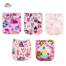 Load image into Gallery viewer, Modern Luxury Printed Baby Nappy 5pcs/Lot Washable Diapers Good Quality Pocket Diaper For Kids
